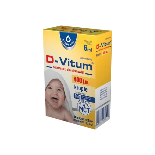 D Vitum Witamina D Dla Niemowląt Krople 400 Jm 6 Ml