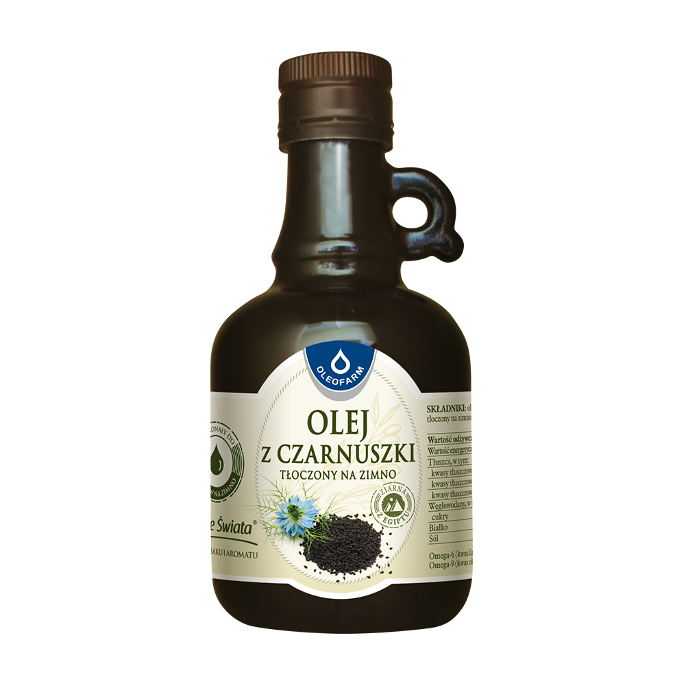Olej z czarnuszki tłoczony na zimno 250 ml