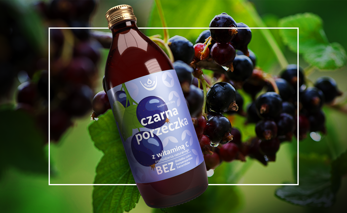 baner sok z owoców czarnej porzeczki z naturalną witaminą c
