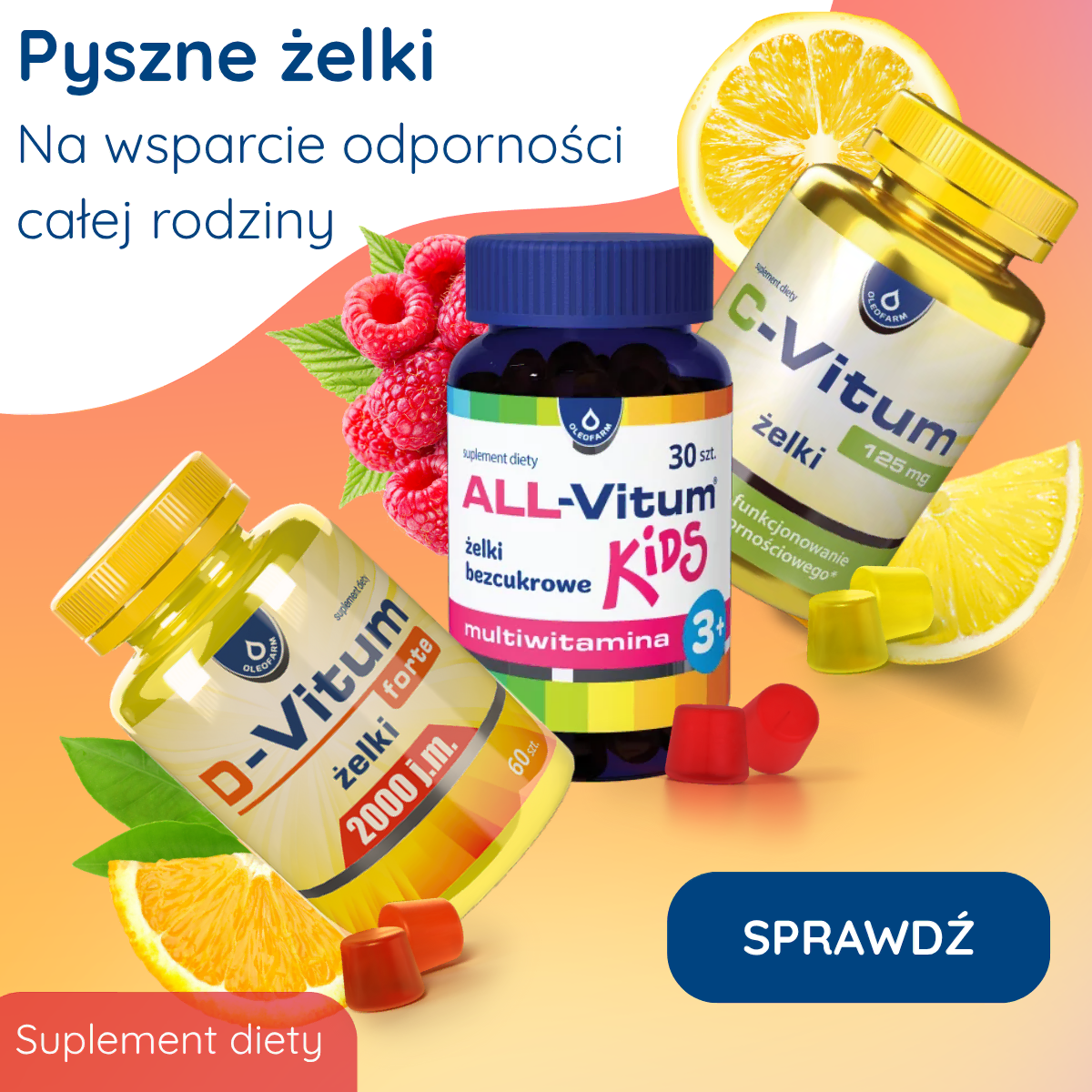 baner pyszne żelki na wsparcie odporności