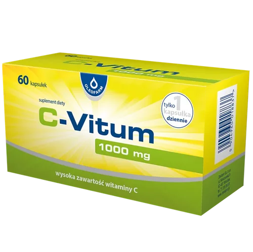 packshot C-Vitum Witamina C 1000 mg, 60 kapsułek
            