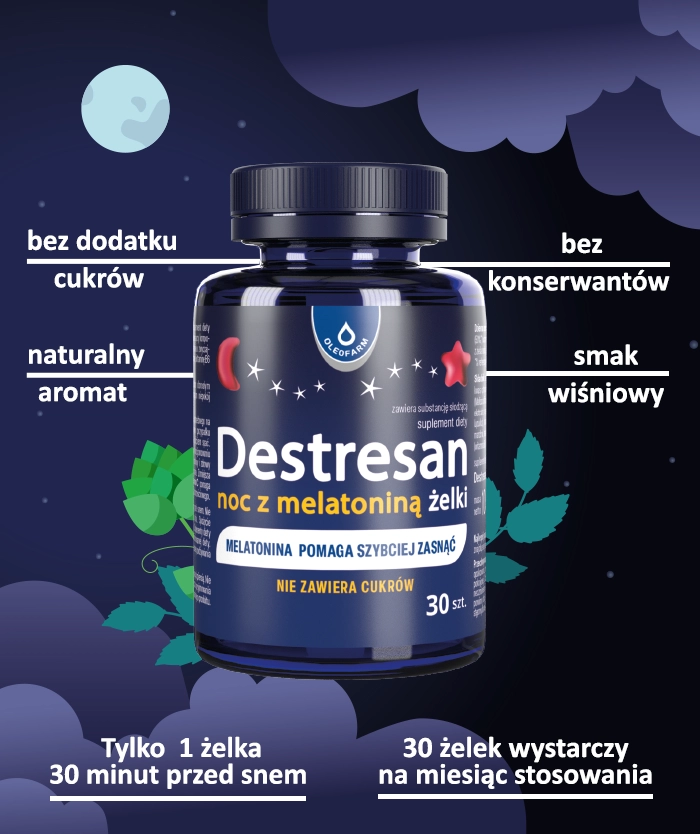 zalety żelków destresan