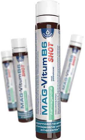 magvitum b6 ashwagandha shot magnez w formie shota