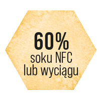 60% zawartości soku NFC