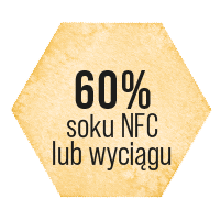 60% zawartości soku NFC 60% zawartości soku NFC