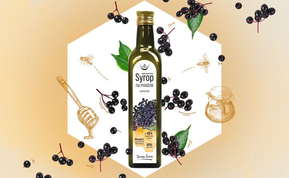 syrop na miodzie czarny bez syrop na miodzie czerny bez