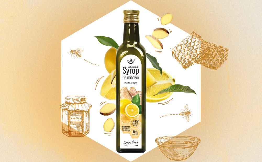 syrop na miodzie imbir z cytryną syrop na miodzie imbir z cytryną