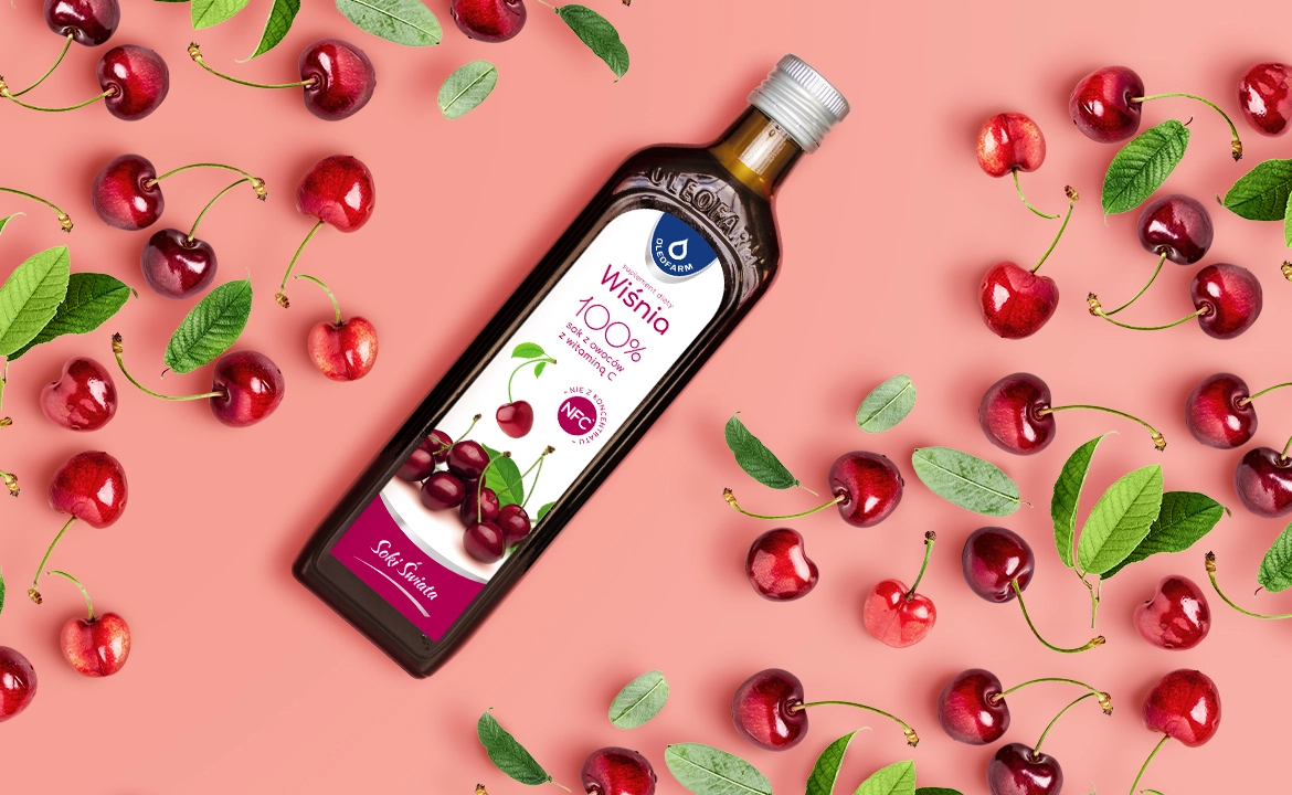 baner sok z owoców wiśni 490ml