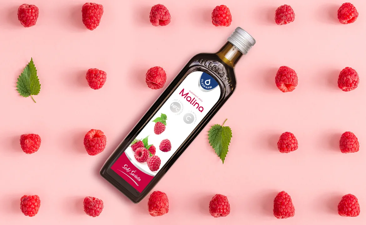 baner sok z malin z witaminą C