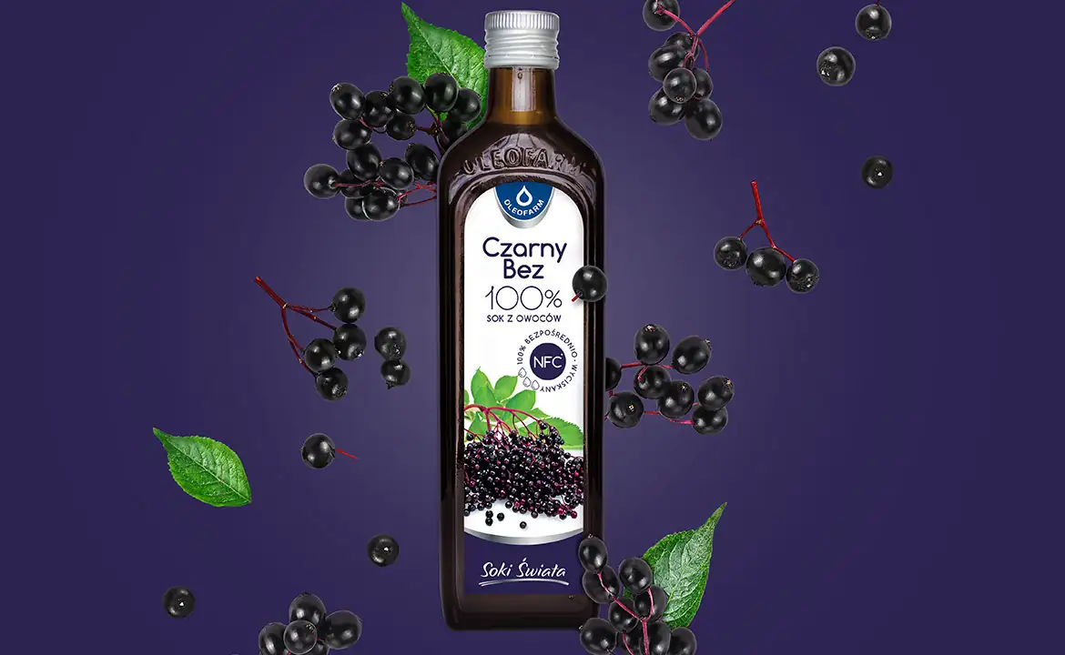 baner sok z czarnego bzu 490ml