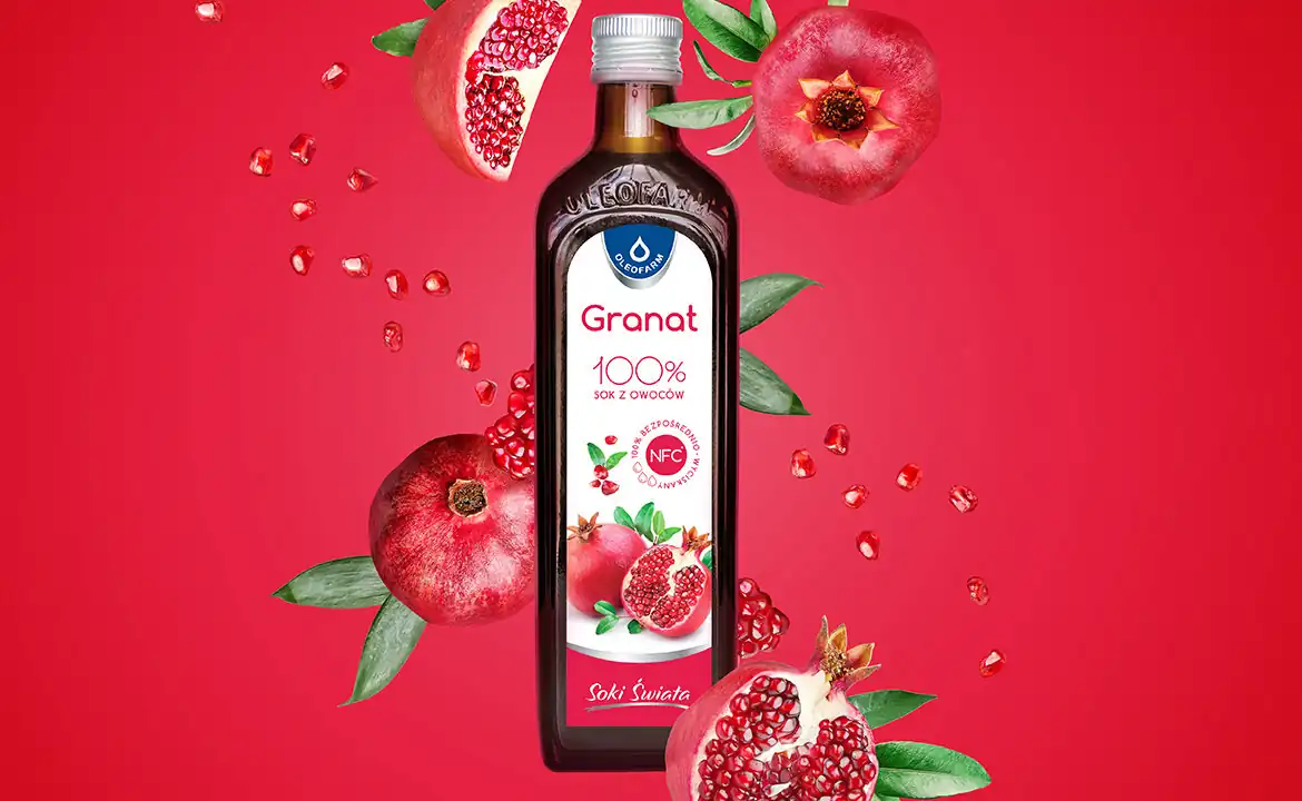 sok z granatu 100% 490ml