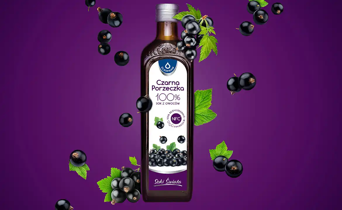 baner sok z czarnej porzeczki 100%