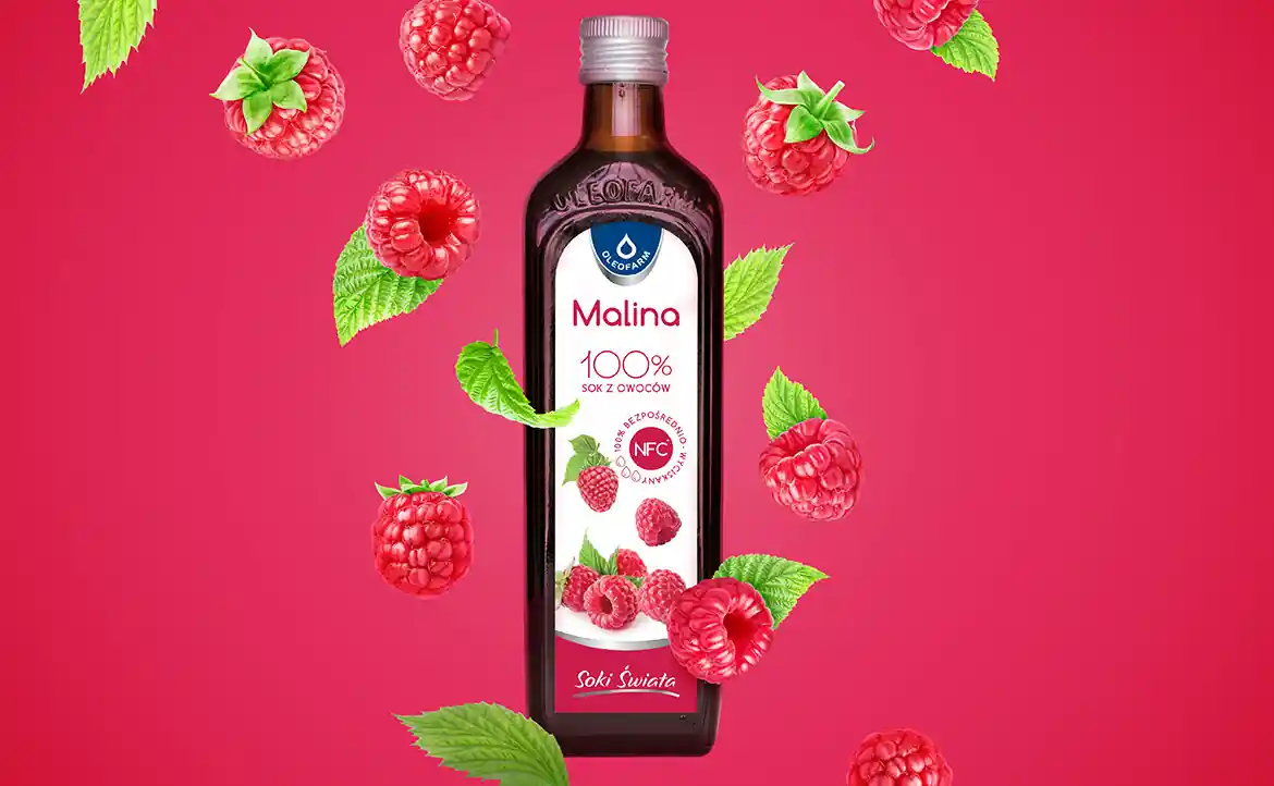 baner sok z malin 100% 490ml