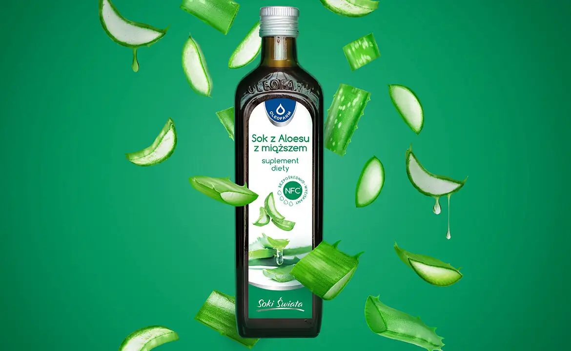 baner sok aloes z miąższem 1000ml