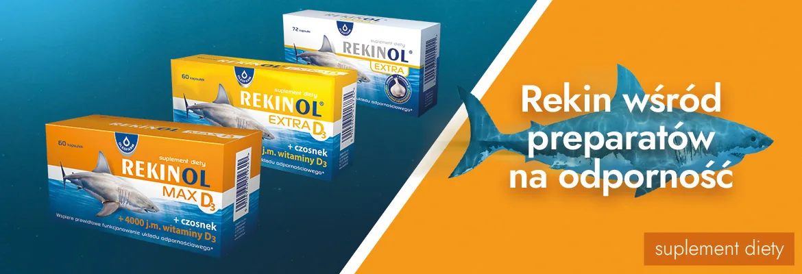 baner rekinol max d3, olej z wątroby rekina, 60 kapsułek