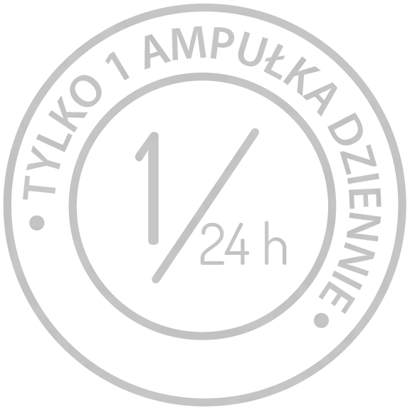 jedna ampułka dziennie jedna ampułka dziennie