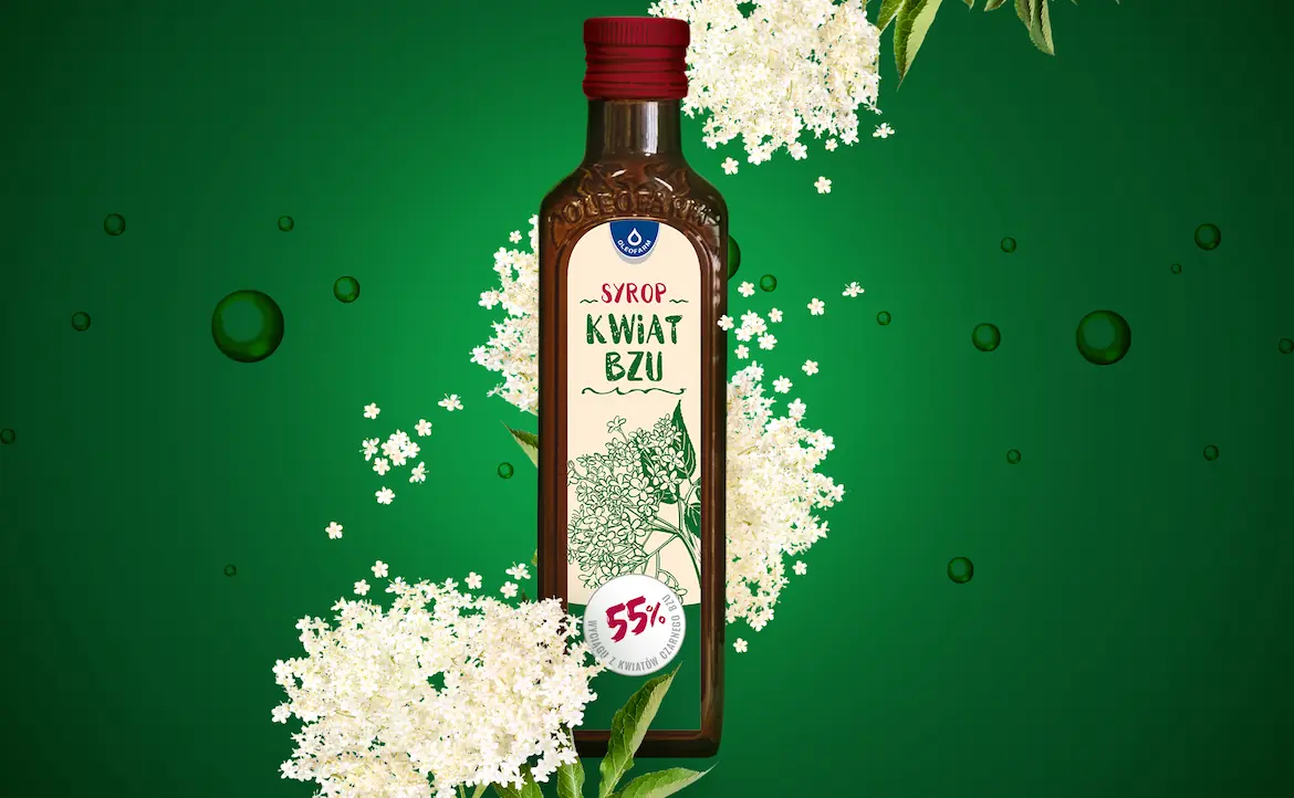 baner syrop z kwiatów bzu