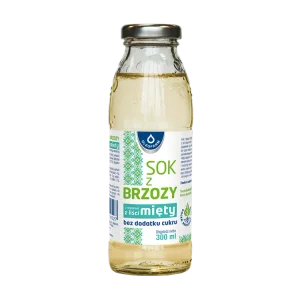 Sok z brzozy z miętą bez dodatku cukru, 300 ml