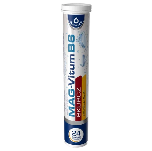 MAG-Vitum B6 SKURCZ, 24 tabletki musujące