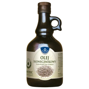 Olej słonecznikowy tłoczony na zimno, 500 ml