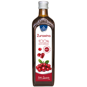 Sok żurawinowy 100% sok z owoców żurawiny, 490 ml