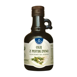 Olej z pestek dyni tłoczony na zimno, 250 ml