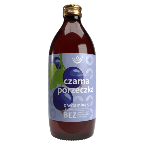Sok z owoców czarnej porzeczki z naturalną witaminą C, 500 ml