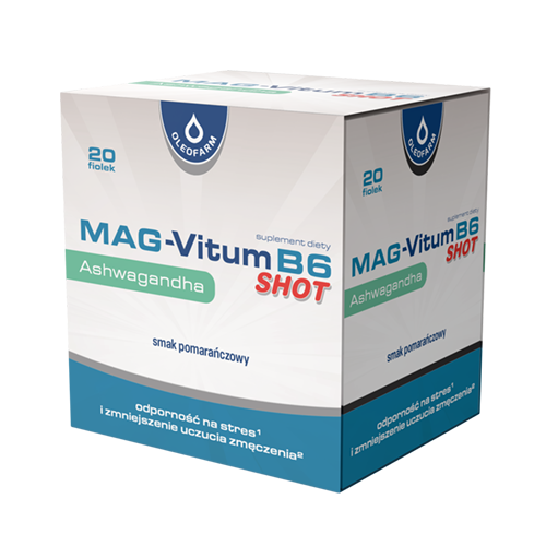 Zestaw Mag-Vitum B6 Ashwagandha SHOT, 20 fiolek