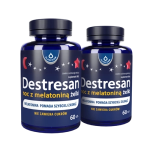 Zestaw 2 x Destresan noc z melatoniną, 2 x 60 żelków