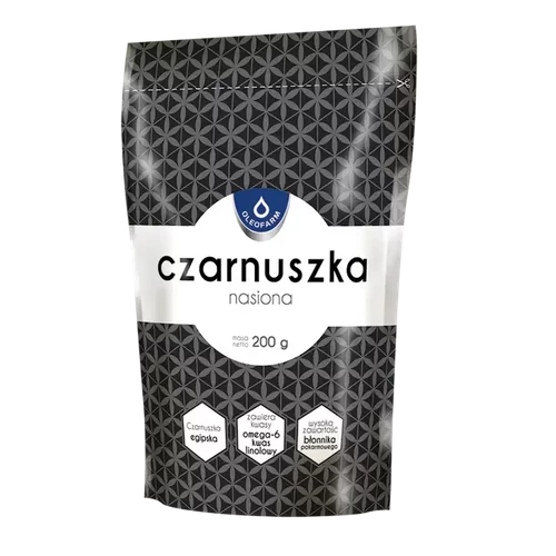 Czarnuszka, nasiona czarnuszki, 200g