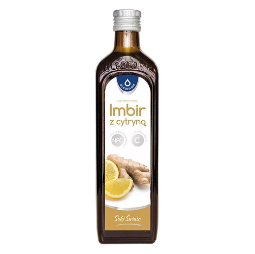 Imbir z cytryną, sok z imbiru i cytryny z witaminą C 490 ml