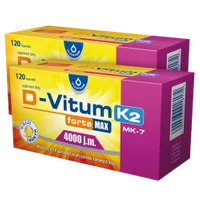 Zestaw 2 x D-Vitum forte MAX 4000 K2, 120 kapsułek