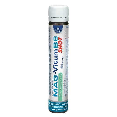 Zestaw Mag-Vitum B6 Ashwagandha SHOT, 20 fiolek