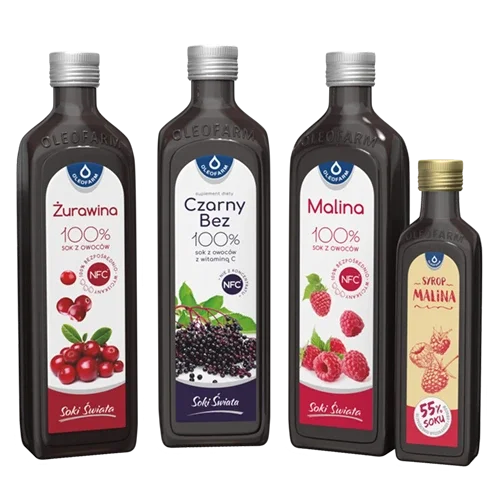 Jesienne otulenie - zestaw 3 soków + 1 syrop