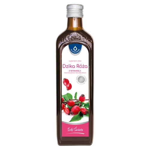 Dzika róża - sok z dzikiej róży z naturalną witaminą C, 490 ml