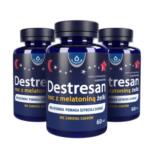 Zestaw 3 x Destresan noc z melatoniną, 3 x 60 żelków