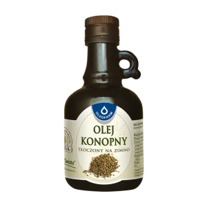 Olej konopny tłoczony na zimno, 250 ml