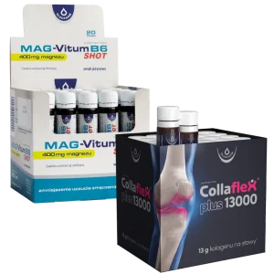 Zestaw Collaflex PLUS 13 000 + Mag-Vitum B6 SHOT, 20 fiolek + 20 fiolek