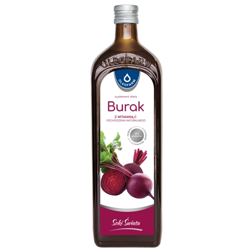Burak - sok z buraka ćwikłowego z naturalną witaminą C, 980 ml