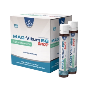 Zestaw Mag-Vitum B6 Ashwagandha SHOT, 20 fiolek