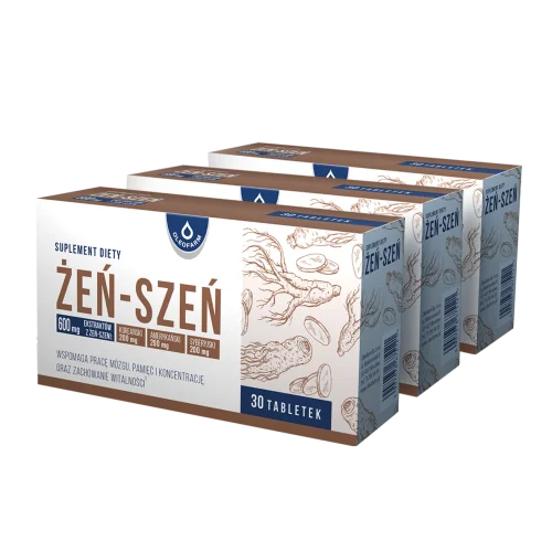 Zestaw 3 x Żeń-szeń, 3 x 60 tabletek