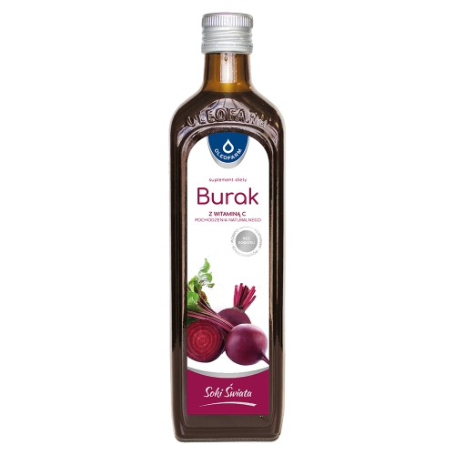 Burak - sok z buraka ćwikłowego z naturalną witaminą C, 490 ml