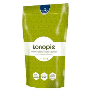 Konopie - Mielone nasiona konopi siewnych, 200g