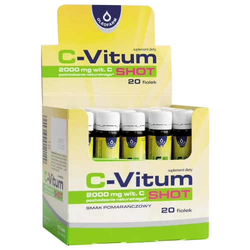 Zestaw 20 x C-Vitum 2000 mg SHOT + 20 x Mag-Vitum B6 Ashwagandha SHOT