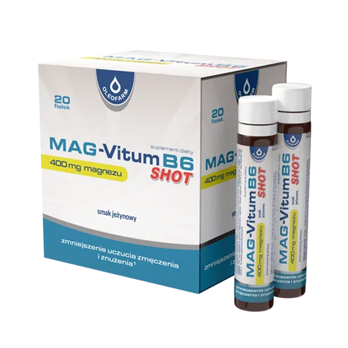 Zestaw Mag-Vitum B6 SHOT, 20 fiolek