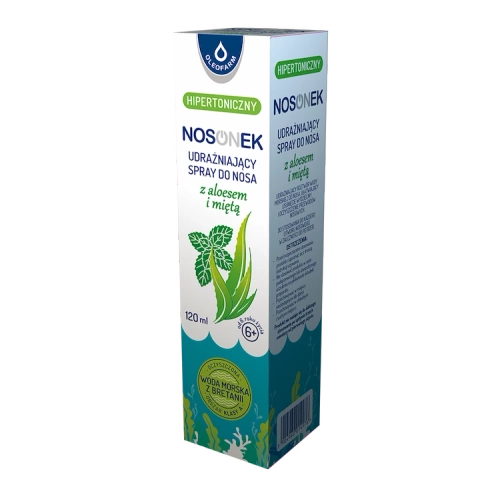 Nosonek udrażniający spray do nosa z aloesem i miętą, 120 ml