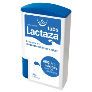 Lactaza Tabs - enzym laktaza, 100 tabletek