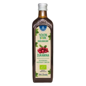100% sok ekologiczny żurawina, 490 ml
