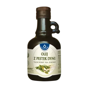 Olej z pestek dyni tłoczony na zimno, 250 ml