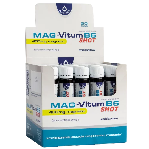 Zestaw Mag-Vitum B6 SHOT, 20 fiolek